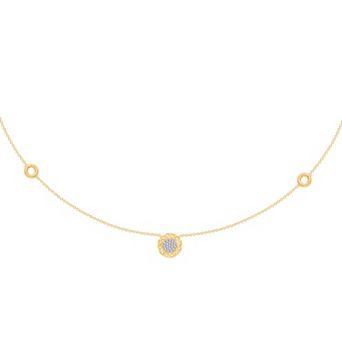 Brilliant Love 14k Gold Over Sterling Silver 1/5 Carat T.W. Lab Grown Diamond Necklace