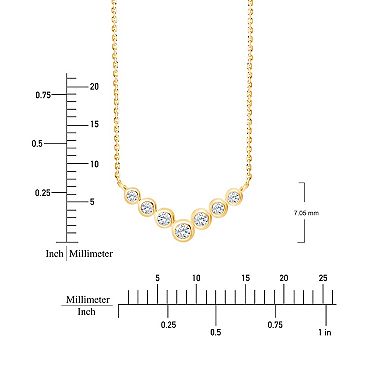 Brilliant Love 14k Gold Over Sterling Silver Lab Grown Diamond Accent Pendant Necklace