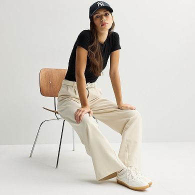 Juniors' SO® Low Rise Wide Leg Trousers