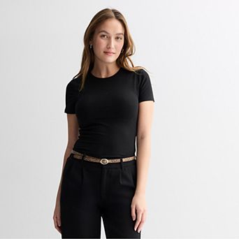 Juniors' SO® Tuckable Crewneck Tee