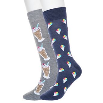 Men's Twisted Toes 2-Pack Food and Drink Novelty Socks