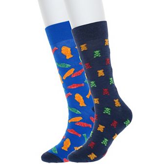 Men's Twisted Toes 2-Pack Food and Drink Novelty Socks