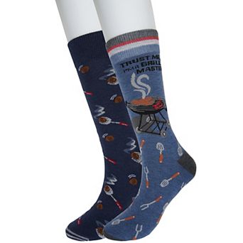 Men's Twisted Toes 2-Pack Food and Drink Novelty Socks