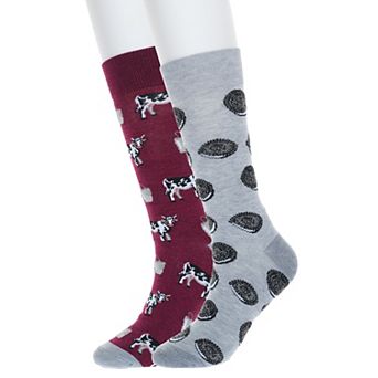 Men's Twisted Toes 2-Pack Food and Drink Novelty Socks