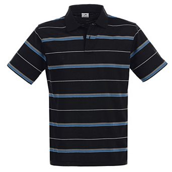 Gioberti Men's Multiple Stripe Polo Shirt - Short Sleeve Yarn Dye