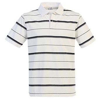 Gioberti Men's Multiple Stripe Polo Shirt - Short Sleeve Yarn Dye
