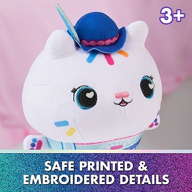 Gabby's Dollhouse Cakey Cat 8-in. Plush Toy Soft Stuffed Animal