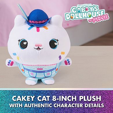 Gabby's Dollhouse Cakey Cat 8-in. Plush Toy Soft Stuffed Animal