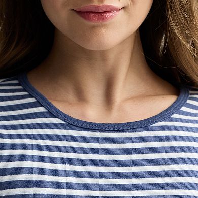 Juniors' Pink Republic Short Sleeve Longline Crew Tee