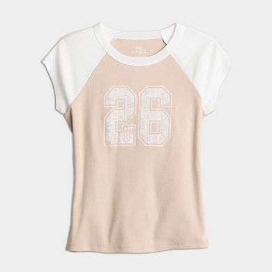 Juniors' Pink Republic Short Sleeve Graphic Tee