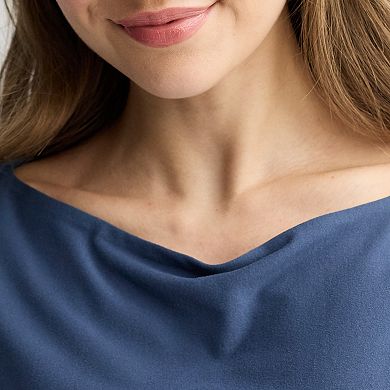 Juniors' Pink Republic Contour Boatneck Tank Top