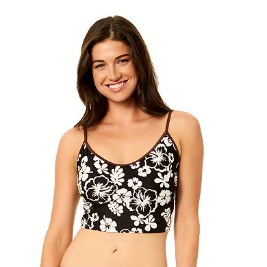 Juniors' Hurley Hibiscus Pullover Tankini Swim Top