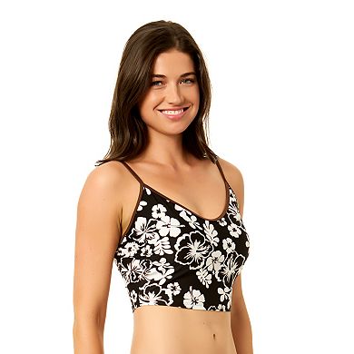 Juniors' Hurley Hibiscus Pullover Tankini Swim Top