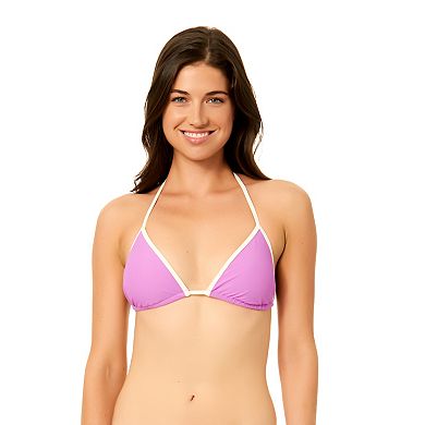 Juniors' Hurley Triangle Swim Top with Contrast Binding