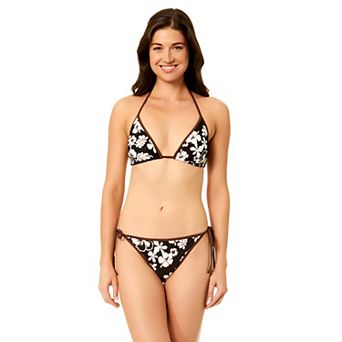 Juniors' Hurley Triangle Swim Top with Contrast Binding