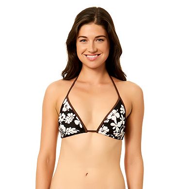 Juniors' Hurley Triangle Swim Top with Contrast Binding