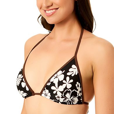 Juniors' Hurley Triangle Swim Top with Contrast Binding