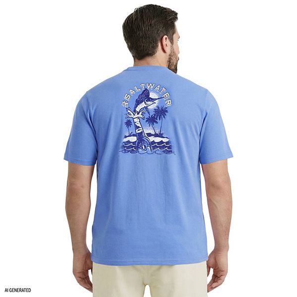 Big & Tall IZOD Saltwater Short Sleeve Graphic Tee
