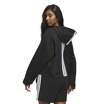Women’s adidas Essentials 3-Stripes Fleece Graphic Hoodie