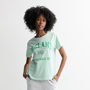 Juniors Ireland Basic Short Sleeve Graphic Tee