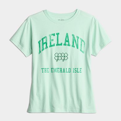 Juniors Ireland Basic Short Sleeve Graphic Tee