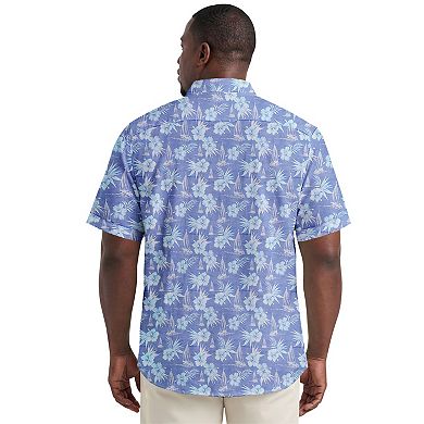 Big & Tall IZOD Printed Dockside Woven Short Sleeve Shirt