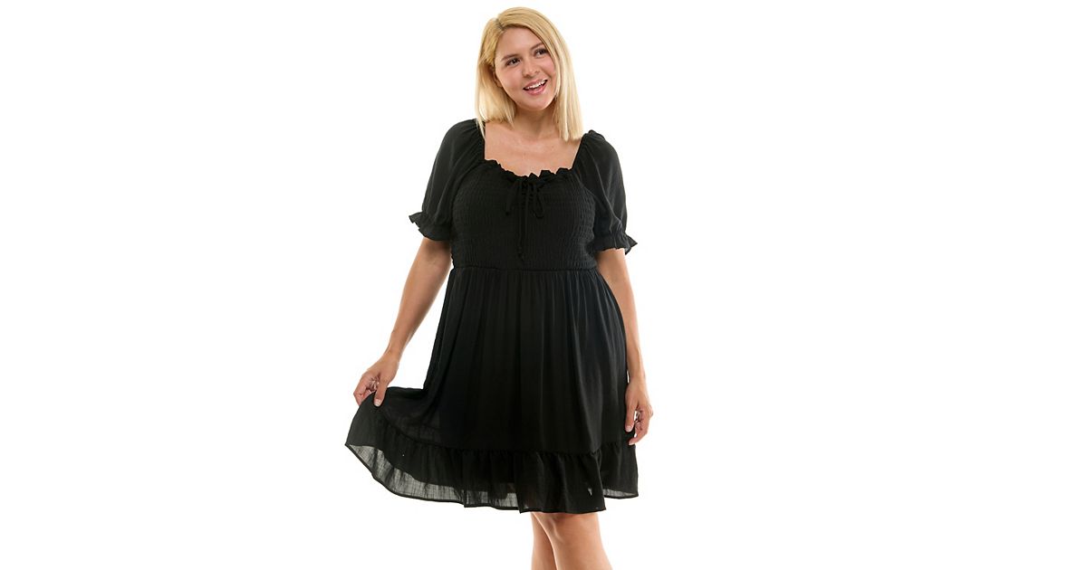 little black dress kohls Babydoll Dress Kohls Black Dress Juniors Beautiful Work Black Babydoll  Dress  Shop The Mint
