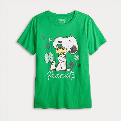 Women’s Peanuts Snoopy & Woodhouse Graphic Short Sleeve Tee
