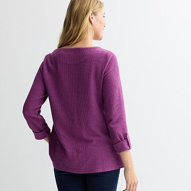 Women’s Croft & Barrow® Directional Texture Top