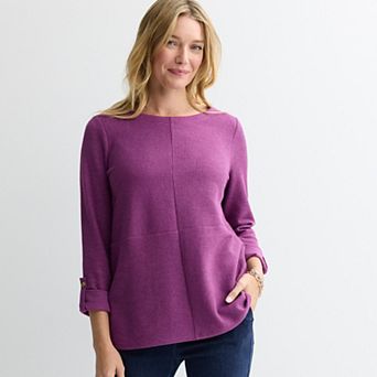 Women’s Croft & Barrow® Directional Texture Top