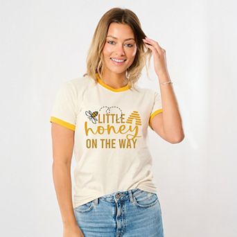 Simply Sage Market Little Honey On The Way Ringer Tee