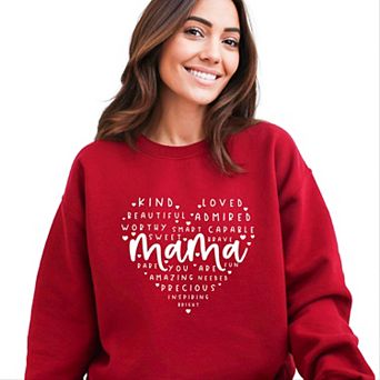 Simply Sage Market Mama Affirmations Heart Sweatshirt