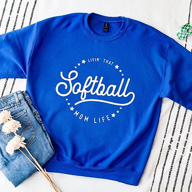 Simply Sage Market Livin' that Softball Mom Life Sweatshirt