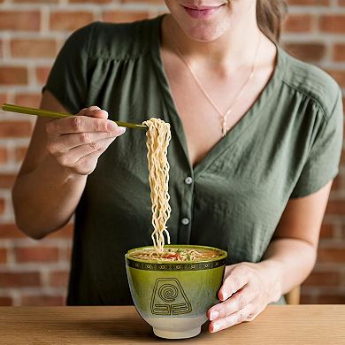 Bazillion Dreams Avatar The Last Airbender Four Nations Ramen Bowl Set with Chopsticks