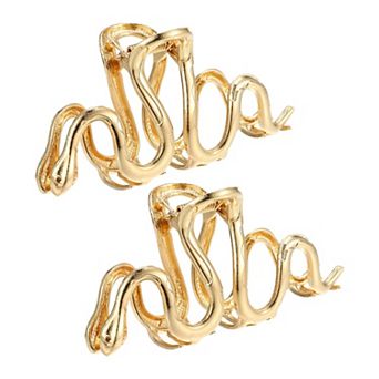 2 pc Metal Hair Claws, Hair Clips, Hair Barrettes for Women, 4.37"x2.20"x1.18"