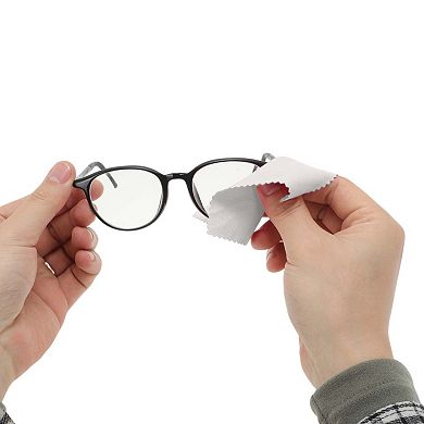 1Pc Upscale Eyeglasses Case Lightweight Eyeglasses Storage with 10Pcs Reusable Cleaning Cloth Set