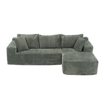 Right hand facing Cloud Sectional Couch Chaise,Modern Modular Sofa with Deep Seat