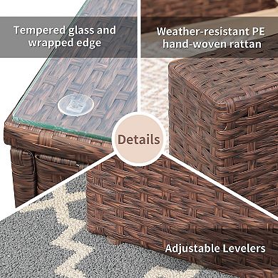 Outdoor Furniture 7 Pieces Patio Furniture Set