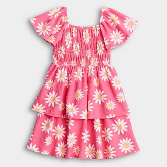 Baby & Toddler Girl Jumping Beans® Tiered Flutter Sleeve Dress