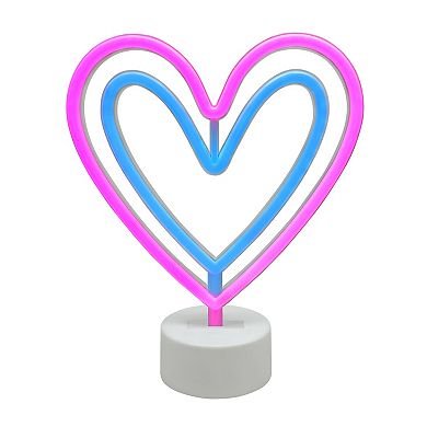 Celebrate Together™ Double Heart LED Neon Table Decor