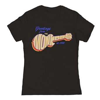 Juniors' The Monkees Guitar Logo Graphic Tee