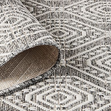 Nicole Miller Corin Ogee UV Fade Resistant Indoor / Outdoor Rug