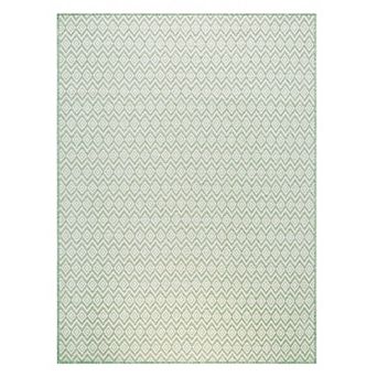 Nicole Miller Corin Small Diamonds UV Fade Resistant Indoor / Outdoor Rug