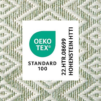 Nicole Miller Corin Small Diamonds UV Fade Resistant Indoor / Outdoor Rug