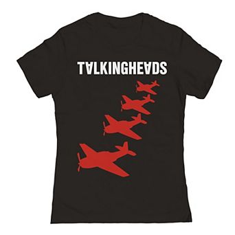Juniors' Talking Heads Aircraft Silhouettes Graphic Tee