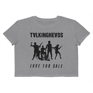 Juniors' Talking Heads Love For Sale Cropped Graphic Tee