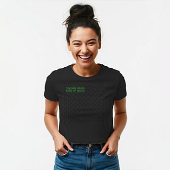 Juniors' Talking Heads Fear Of Music Graphic Baby Tee