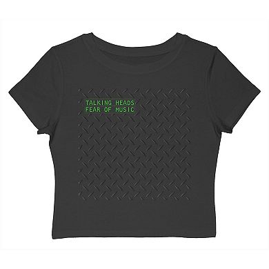 Juniors' Talking Heads Fear Of Music Graphic Baby Tee
