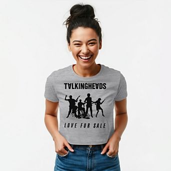 Juniors' Talking Heads Love For Sale Graphic Baby Tee