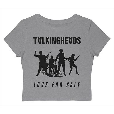 Juniors' Talking Heads Love For Sale Graphic Baby Tee